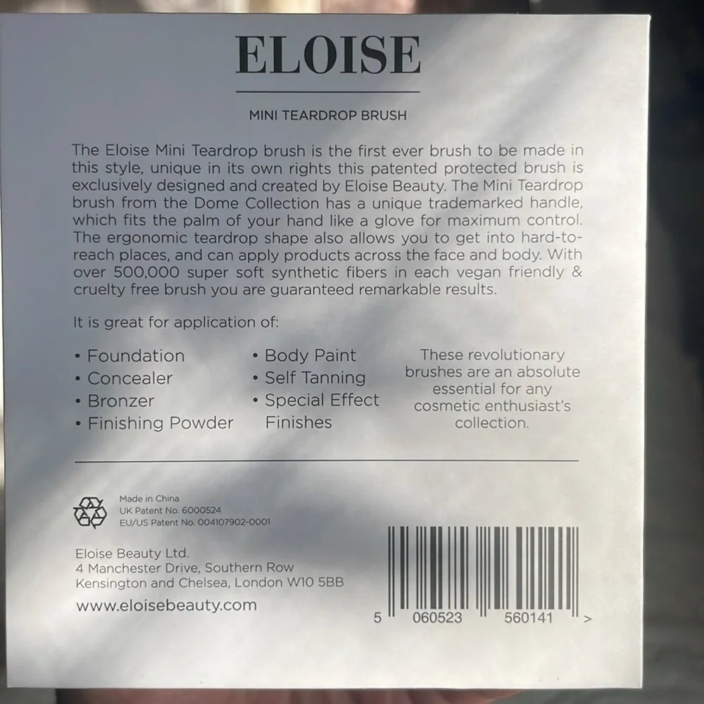 BNIB-Eloise mini teardrop brush rose gold mirror finish